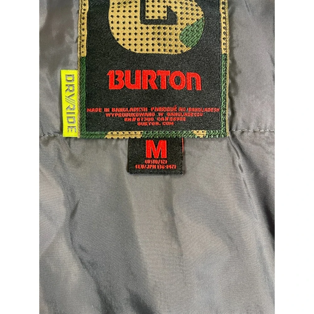 Burton Chittagong Ski Jacket Dryride Shell Boys Medium Blue Snowboard Hooded